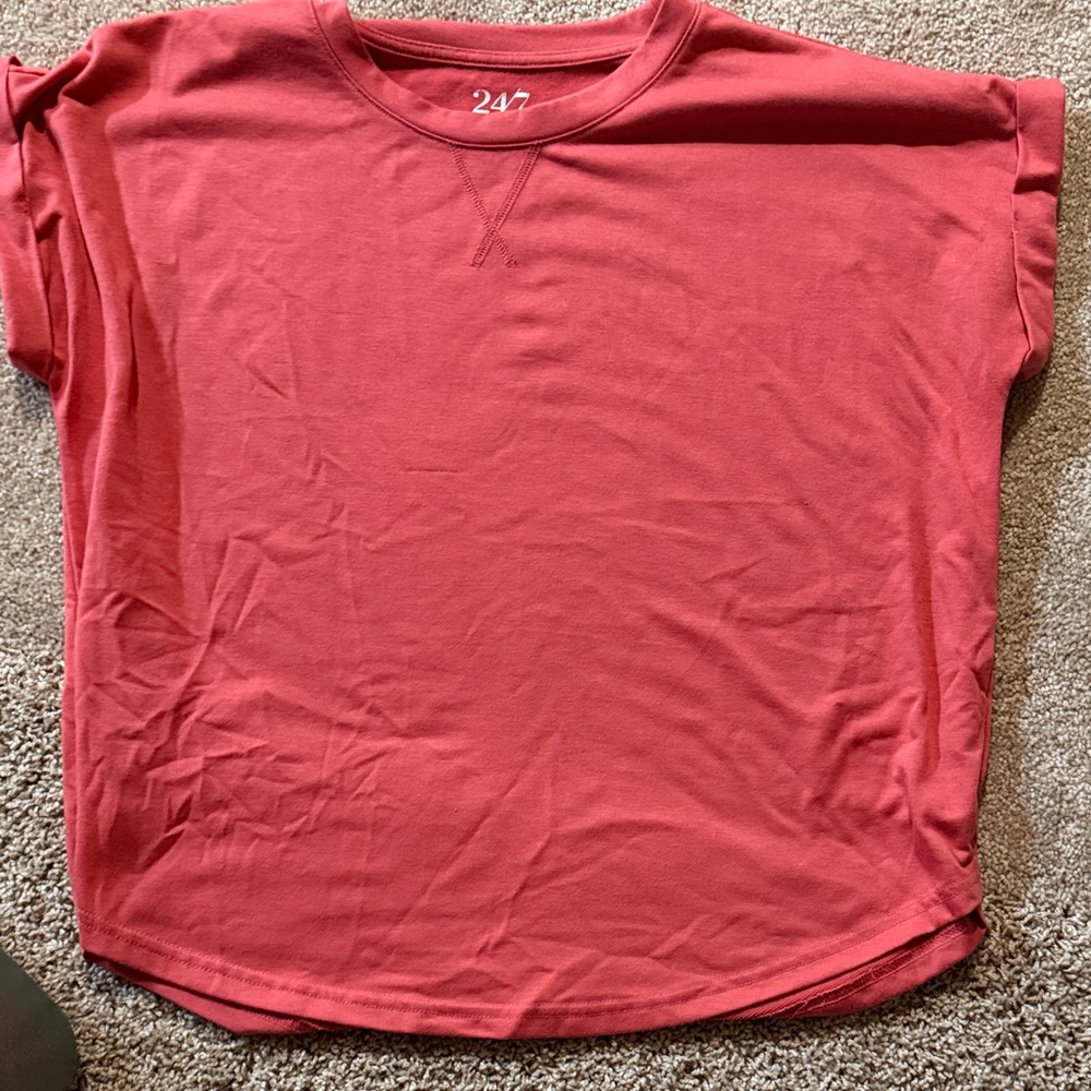 247 Women's Short Sleeve Coral Tee